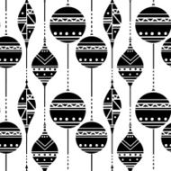 Christmas seamless pattern with balls N5