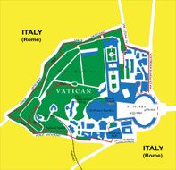 Vatican map