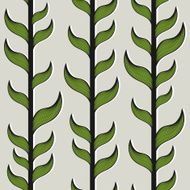 Seamless pattern with bamboo trees and leaves