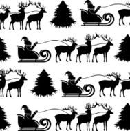 Santa&#039;s seamless wallpaper