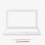 Abstract laptop web icon N2