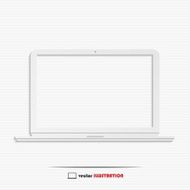 Abstract laptop web icon N3