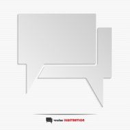 Abstract speech bubbles web icon