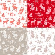Christmas background set - knitting