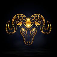 gold goat symbol N2