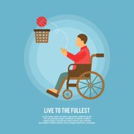 Wheelchair basketball poster