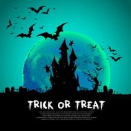 Happy Halloween Card Template Mix of Various Spooky Creatures