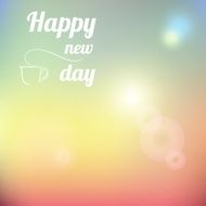Abstract color background with text and sketch