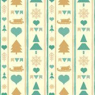 Holidays vintage Christmas seamless boarders