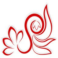 Abstract flower EPS10