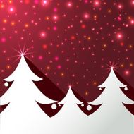 Christmas trees background greeting card N2