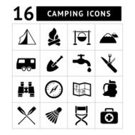 Set icons of camping N2