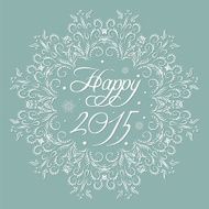 christmas card with snowflakes N6