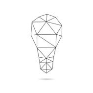 Lightbulb abstract isolated on a white backgrounds vector illustration N4