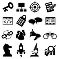 SEO Business Icon Set