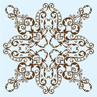 Victorian ornate flower