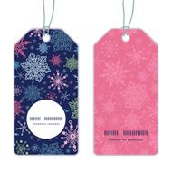 Vector snowflakes on night sky Christmas snowflake silhouette pattern frame N18