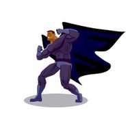 Superhero look around