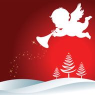 Christmas Angel with trumpet