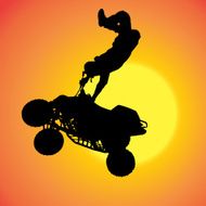 Vector silhouette of extreme jumps N12