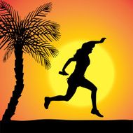 Vector silhouette of woman N540