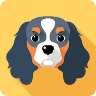dog icon flat design N6