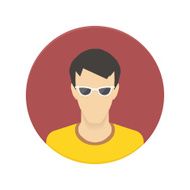User avatar vector icon for web site or mobile app