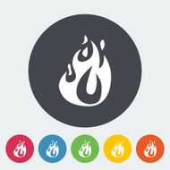 Fire flat icon N4