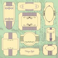 set of vintage labels N18