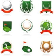 Golf emblems and badges