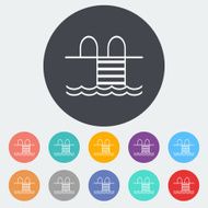 Pool flat icon N5