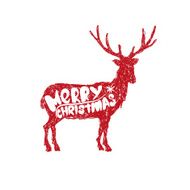 Deer abstract isolated on a white backgrounds vector illustration N4