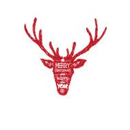 Deer abstract isolated on a white backgrounds vector illustration N5