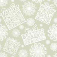 Christmas silhouettes seamless pattern N6