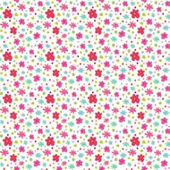 Seamless pattern of small flowers on white N2