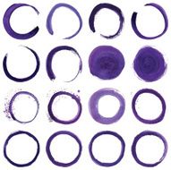 Circular Purple Brush Stroke