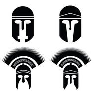 silhouettes of helmet N2