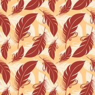 Seamless pattern with feathers N55