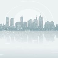 Silhouette background city N3