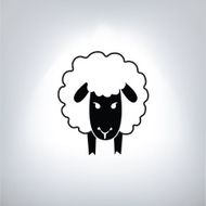 black silhouette of sheep N15