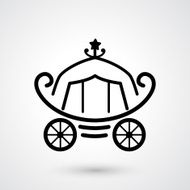 carriage icon vector