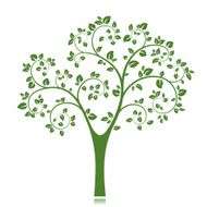 Vector tree silhouette N11