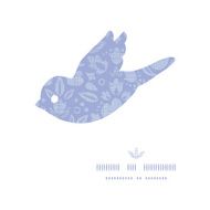 Vector abstract purple lace ornamental tulips textile bird frame seamless