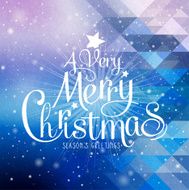 Christmas Greeting Card Merry letteri