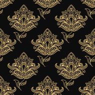 Paisley seamless floral pattern N13