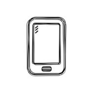 Vector of sketch doodle mobile phone icon N2