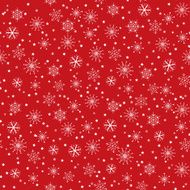 Seamless Christmas Pattern with Snowflakes and Stars