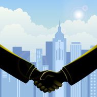 Businessman handshake