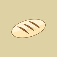 Bread Food Flat Icon N5