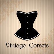 Vintage corset background N2